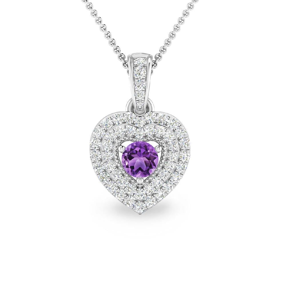 White Gold - Amethyst