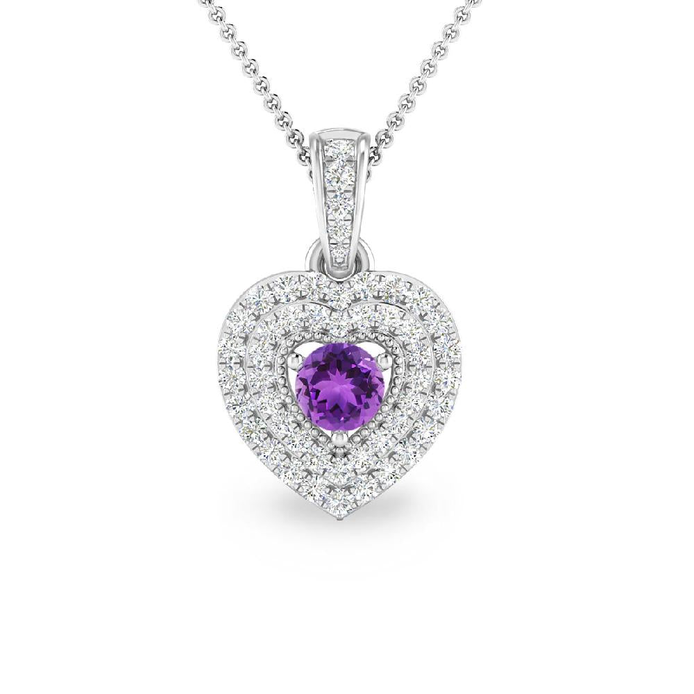 White Gold - Amethyst