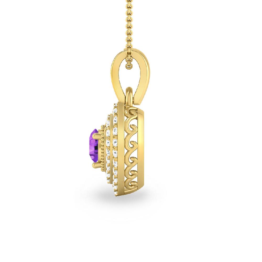 Yellow Gold - Amethyst