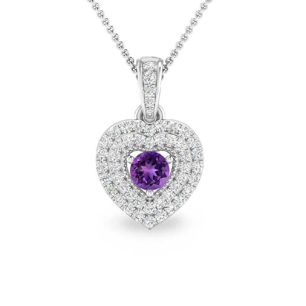 White Gold - Amethyst