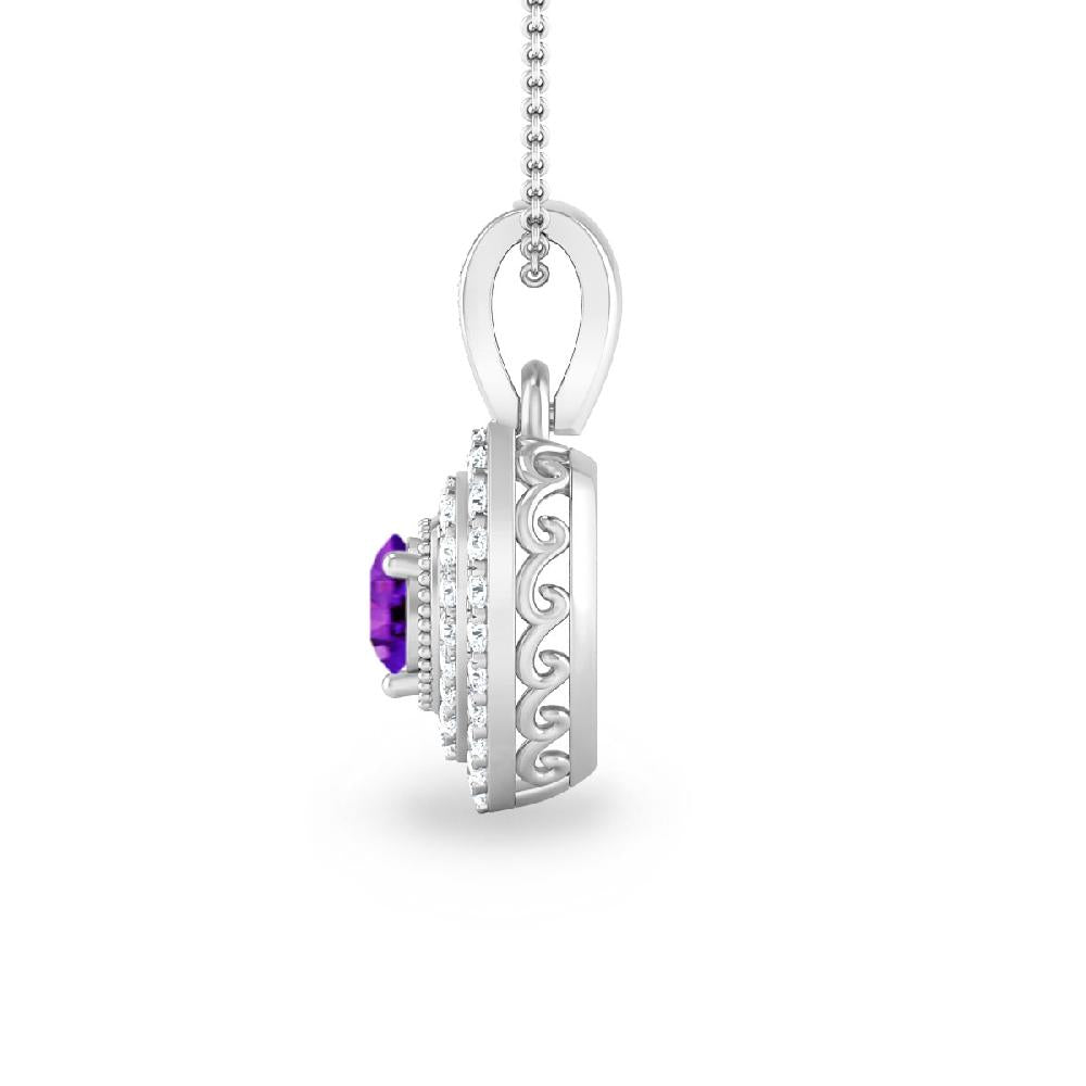 White Gold - Amethyst