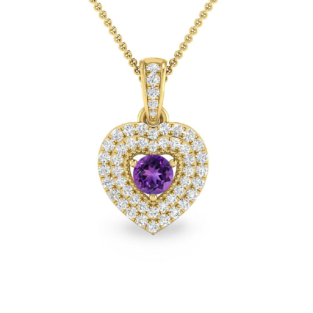 Yellow Gold - Amethyst