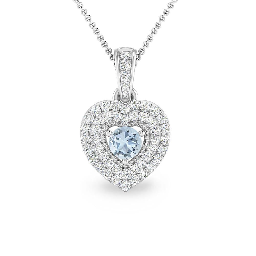 White Gold - Aquamarine