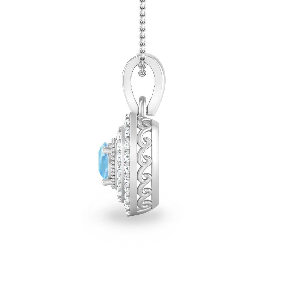 White Gold - Aquamarine