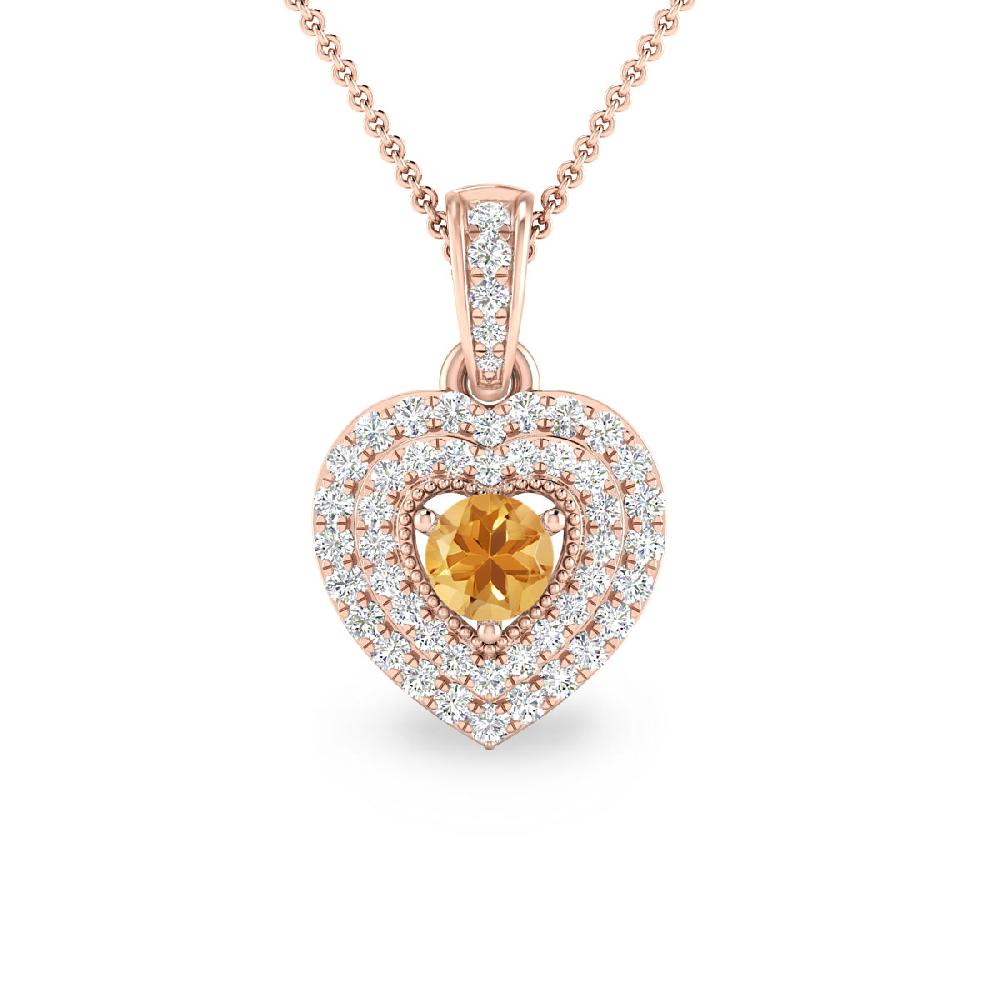 Rose Gold - Citrine