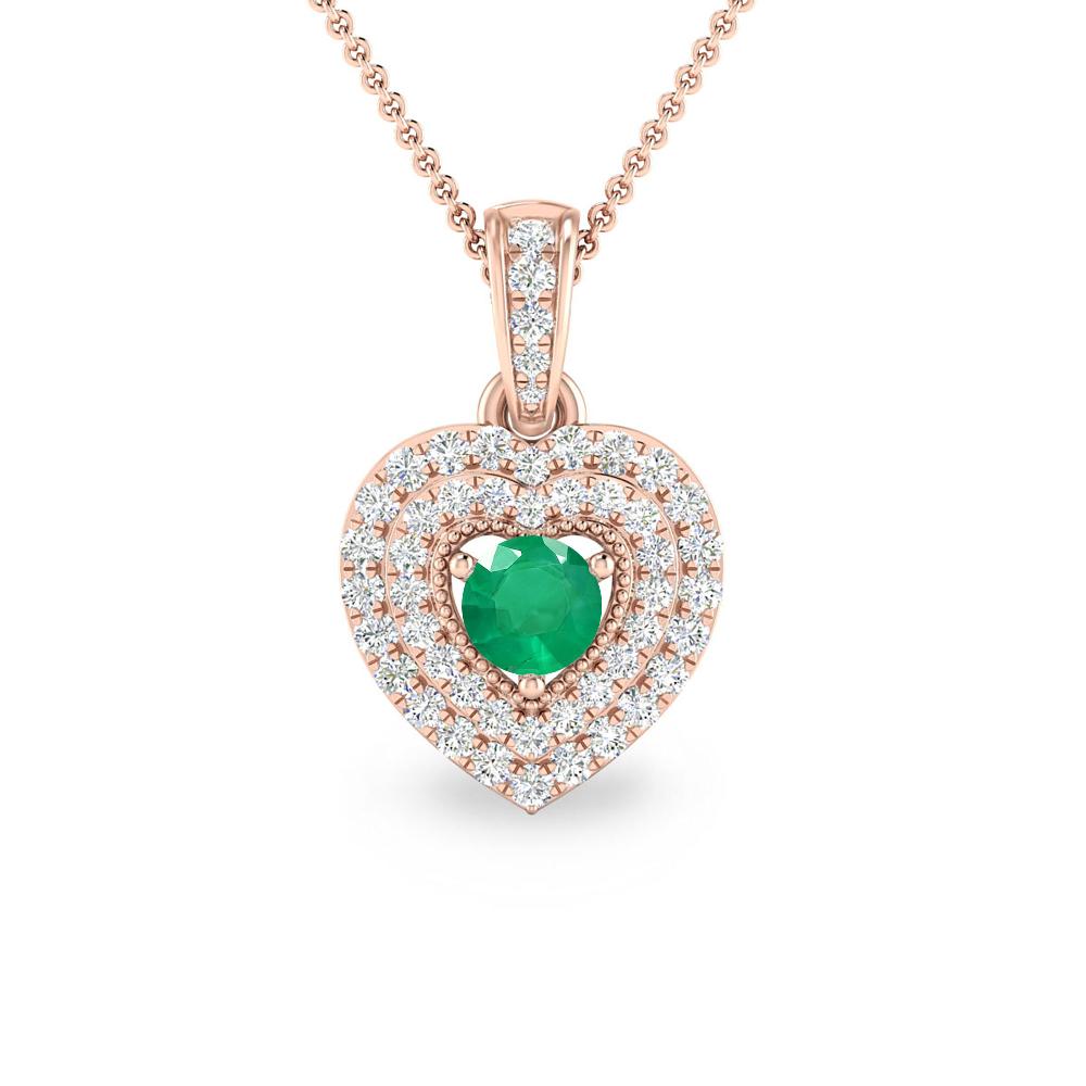 Rose Gold - Emerald