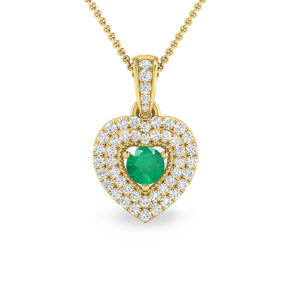 Yellow Gold - Emerald