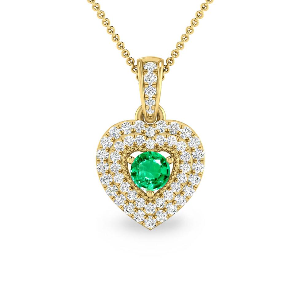 Yellow Gold - Emerald