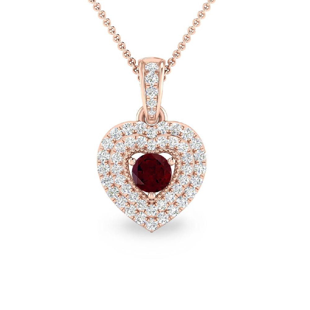 Rose Gold - Garnet