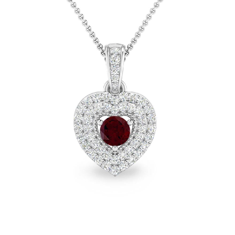 White Gold - Garnet