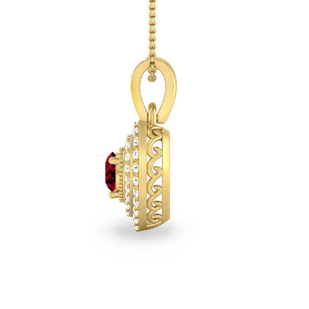 Yellow Gold - Garnet