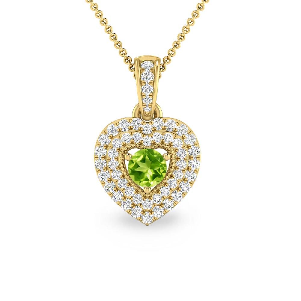 Yellow Gold - Peridot