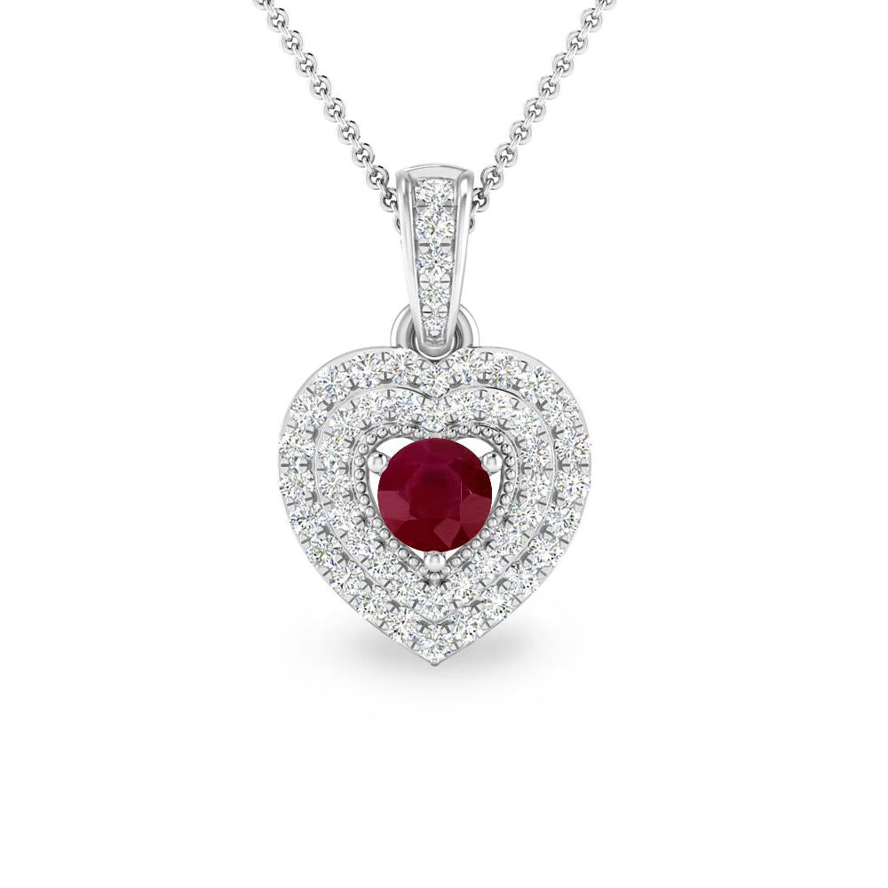 White Gold - Ruby