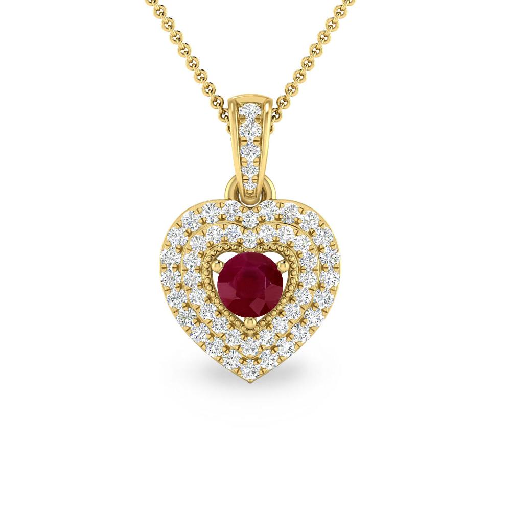 Yellow Gold - Ruby