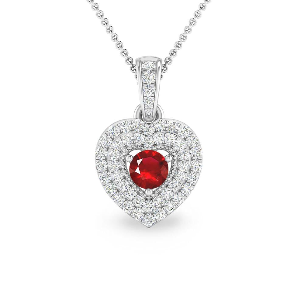 White Gold - Ruby