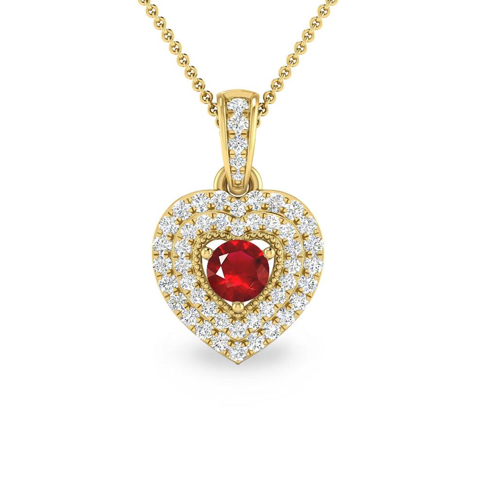 Yellow Gold - Ruby