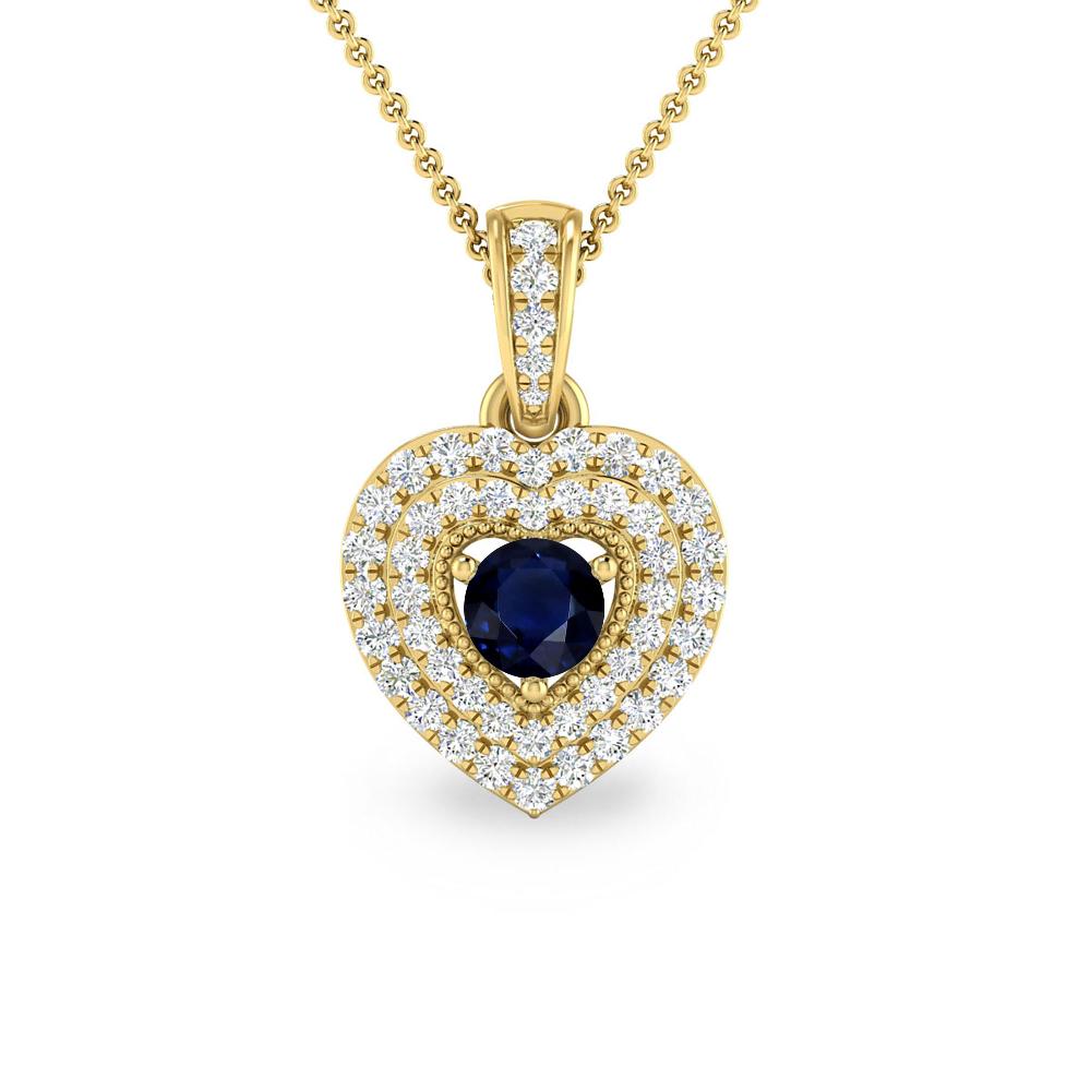 Yellow Gold - Sapphire