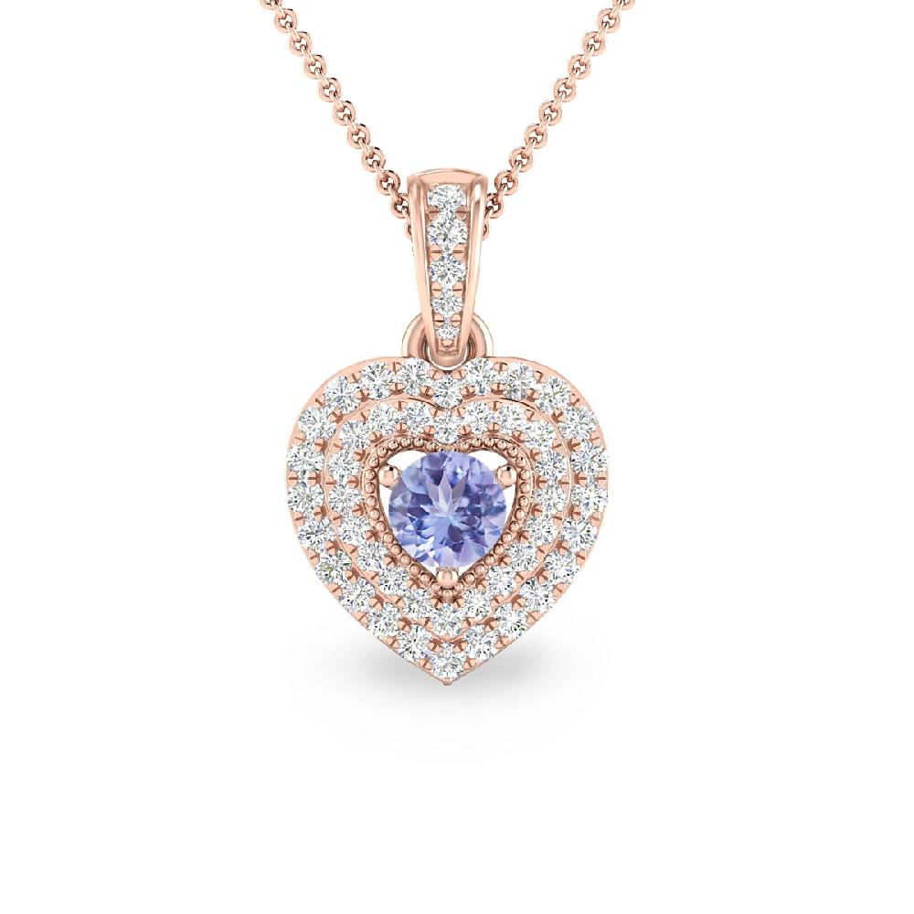 Rose Gold - Tanzanite