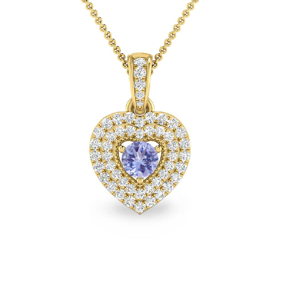 Yellow Gold - Tanzanite