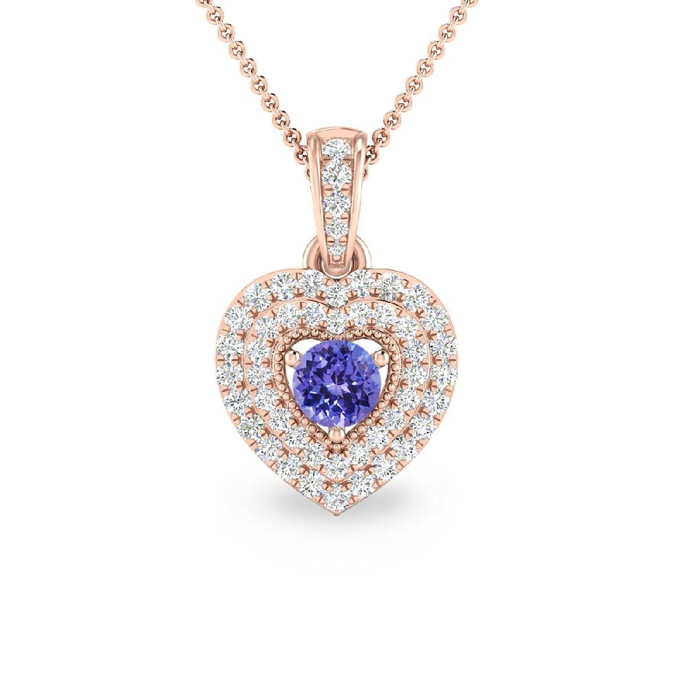 Rose Gold - Tanzanite