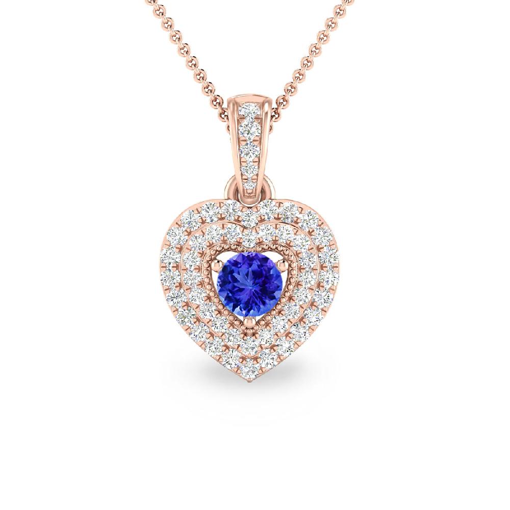 Rose Gold - Tanzanite