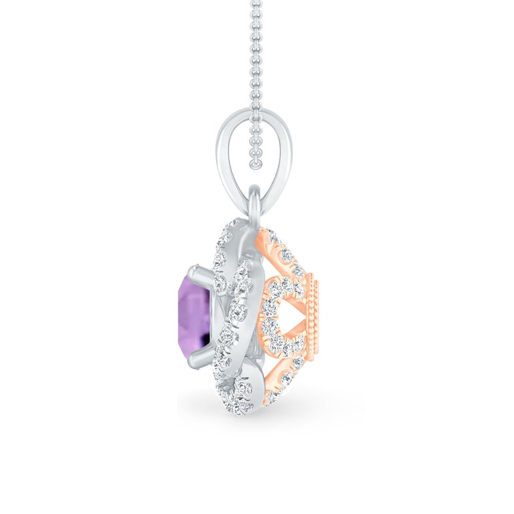 White Gold - Amethyst