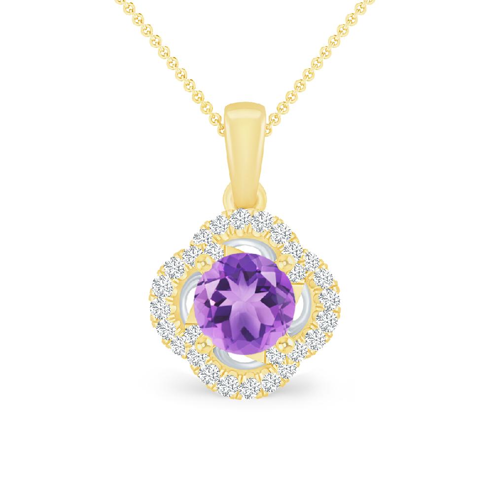 Yellow Gold - Amethyst