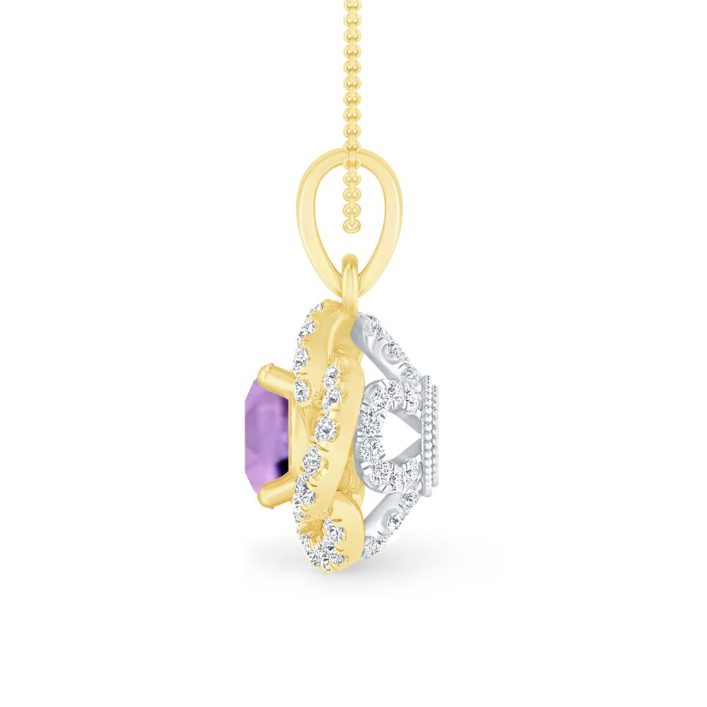 Yellow Gold - Amethyst