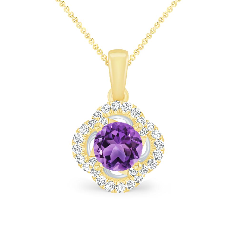 Yellow Gold - Amethyst