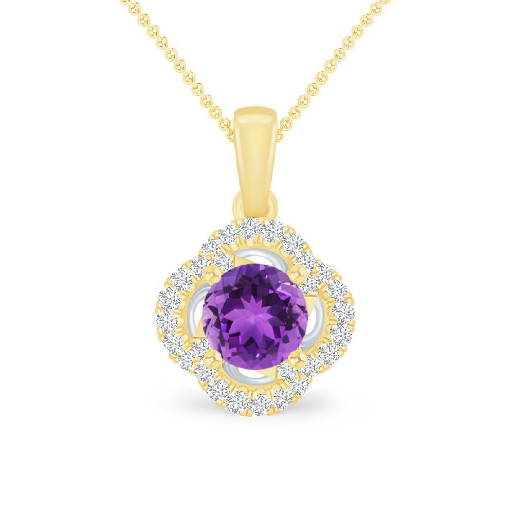 Yellow Gold - Amethyst