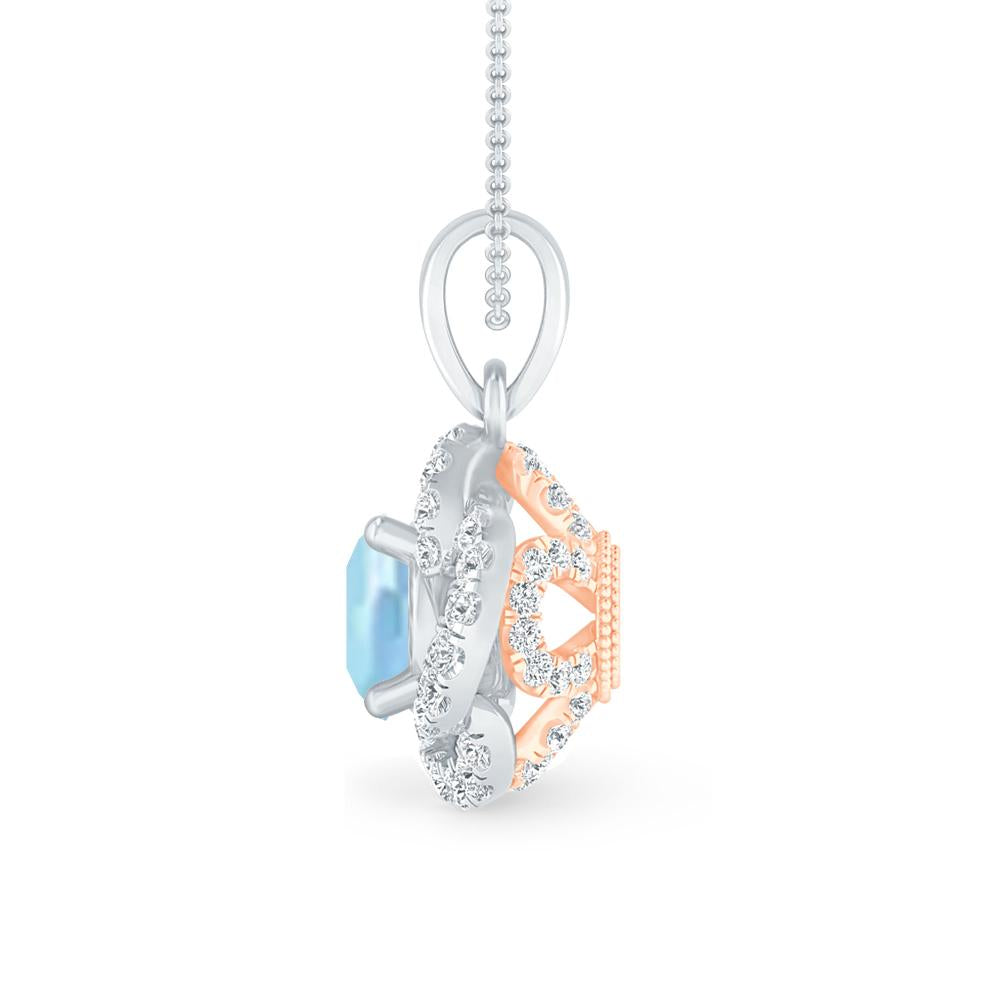 White Gold - Aquamarine