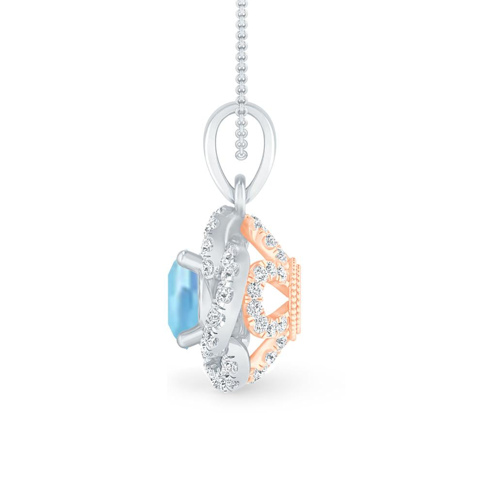 White Gold - Aquamarine