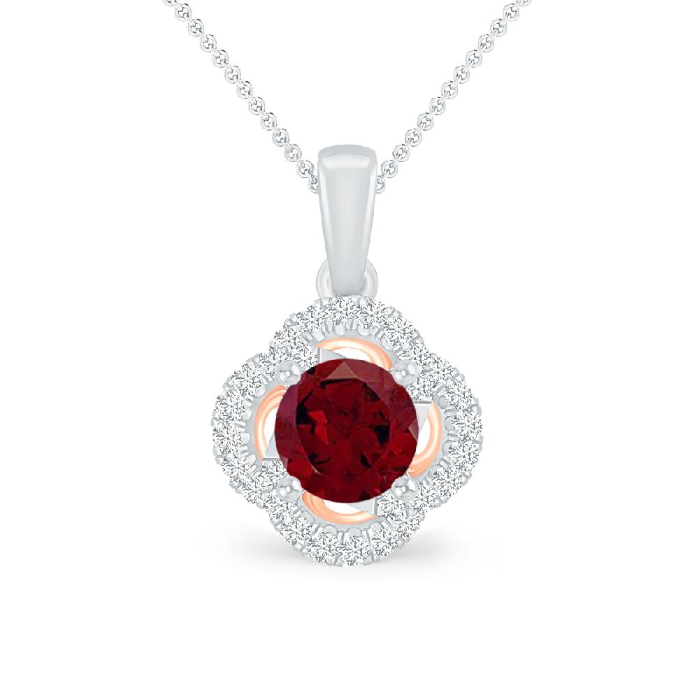 White Gold - Garnet