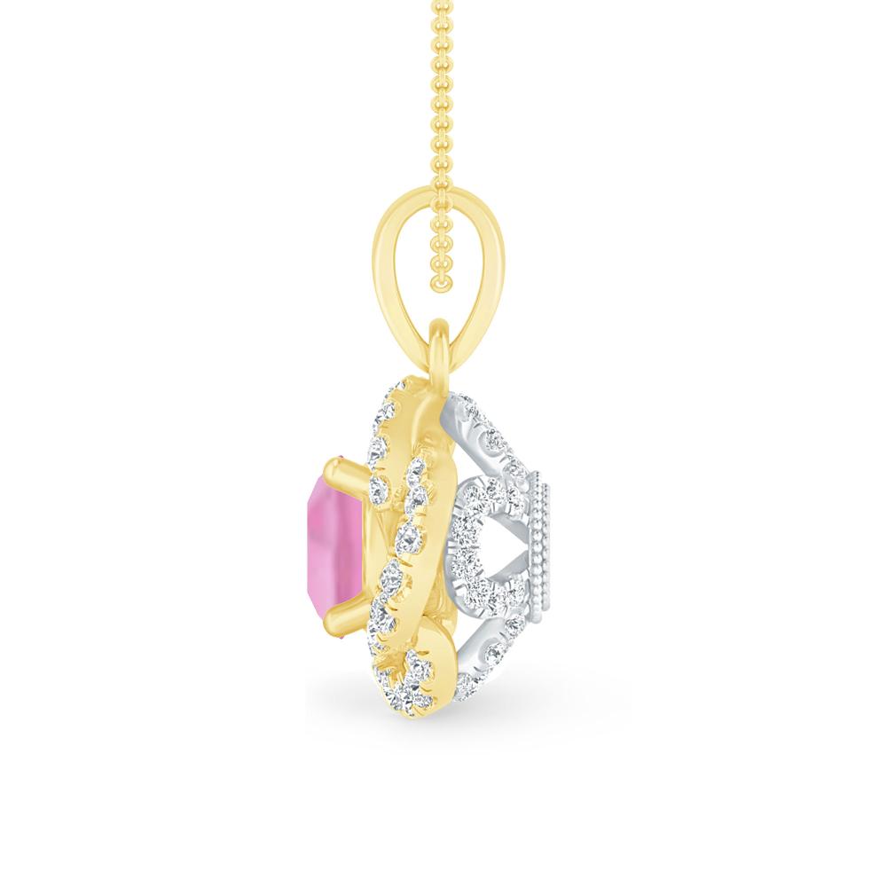 Yellow Gold - Pink Tourmaline