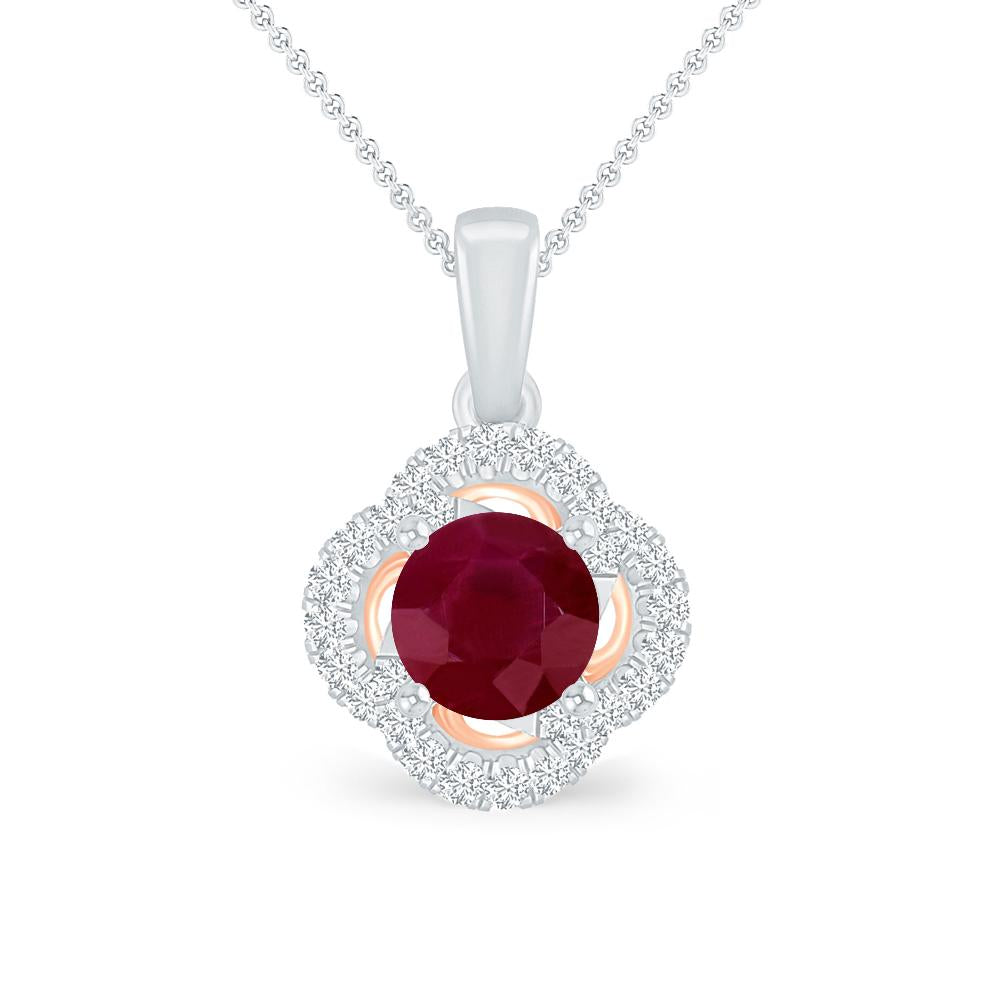 White Gold - Ruby