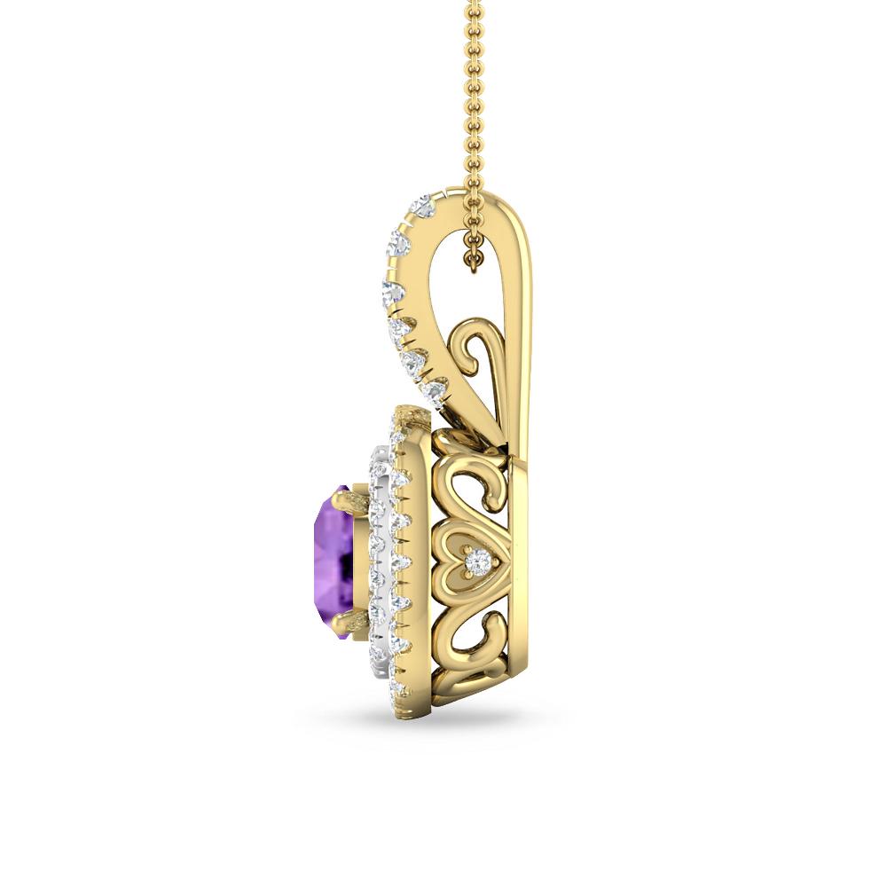 Yellow Gold - Amethyst