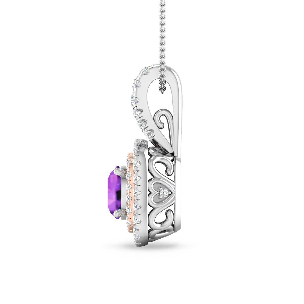 White Gold - Amethyst