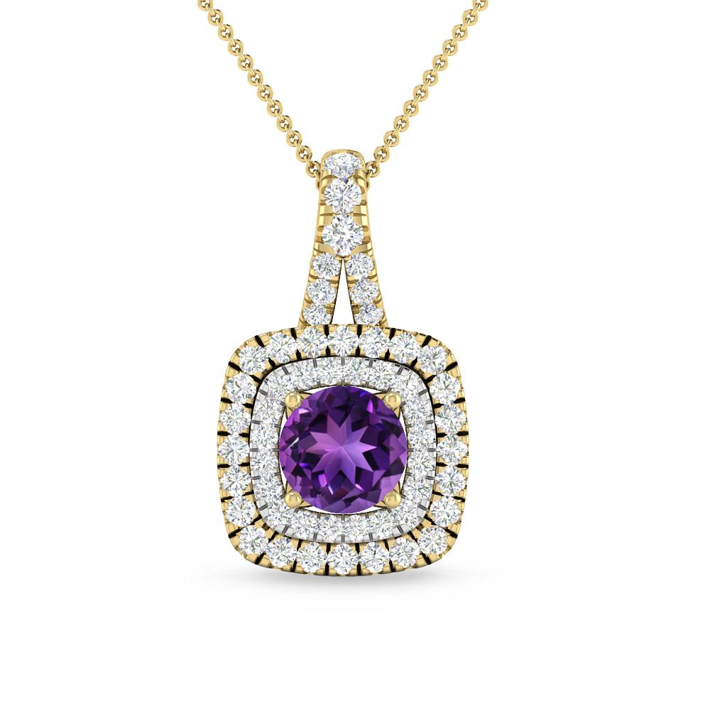 Yellow Gold - Amethyst