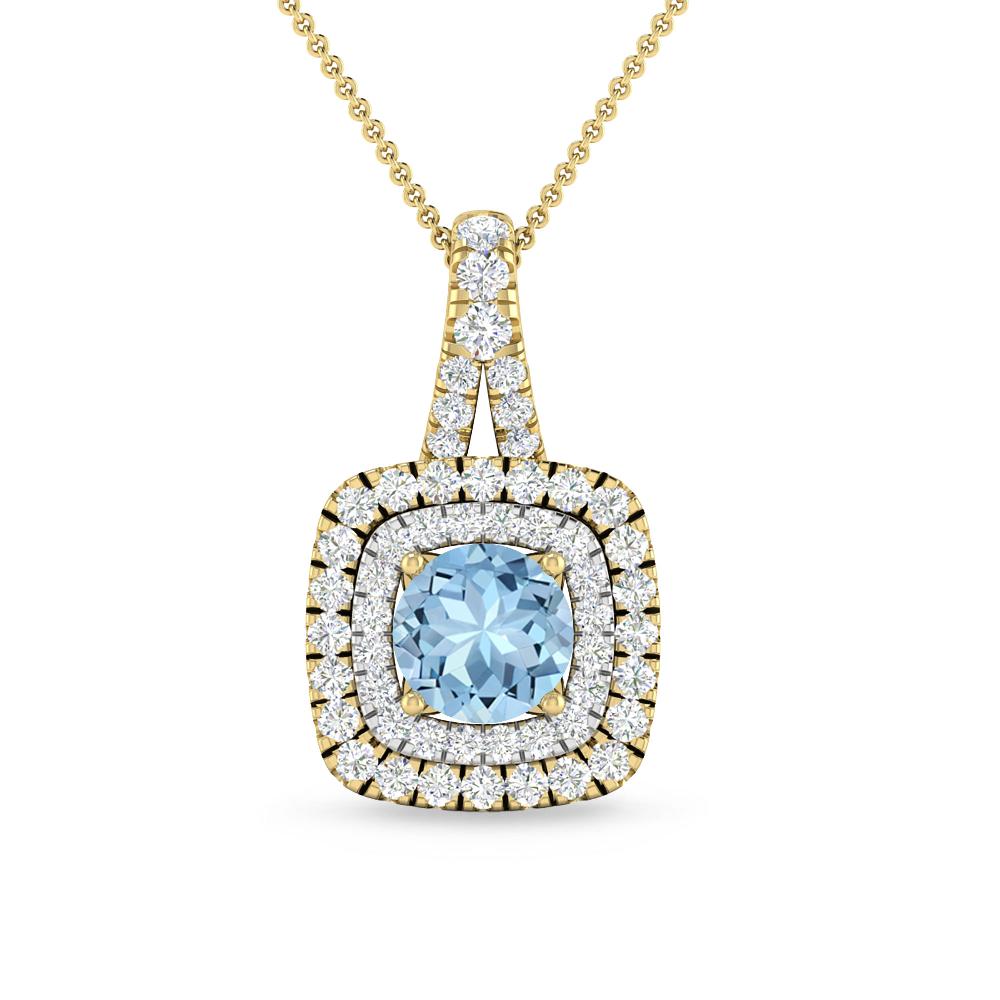 Yellow Gold - Aquamarine