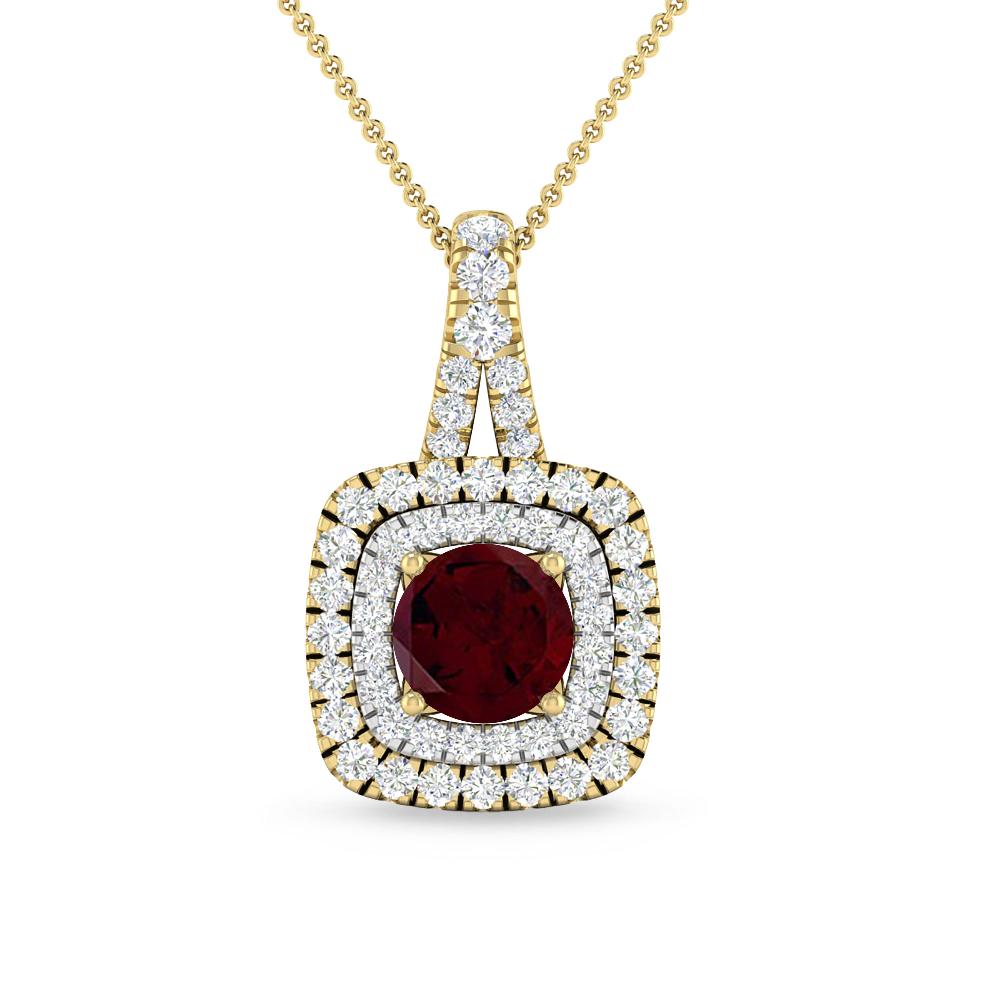 Yellow Gold - Garnet