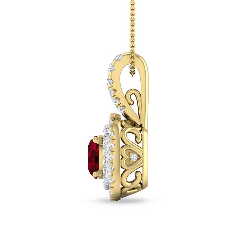 Yellow Gold - Garnet