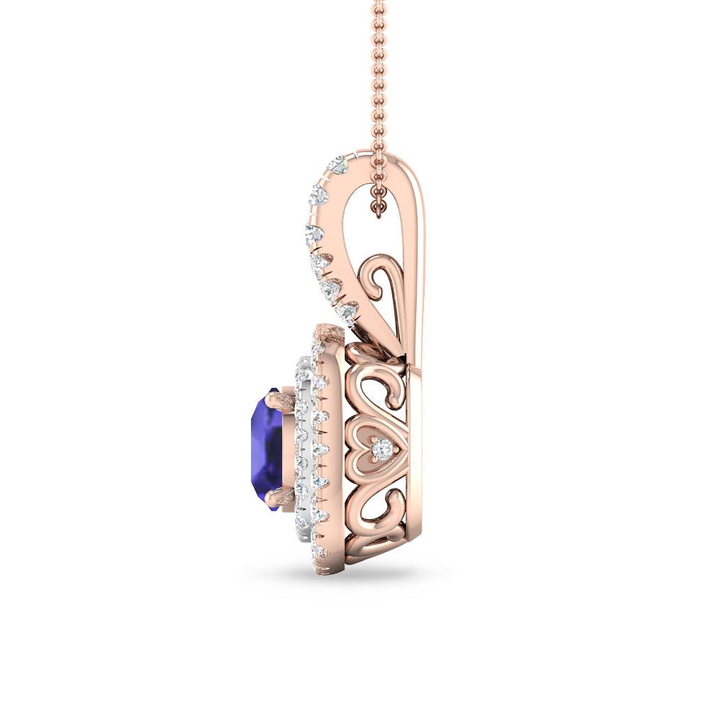 Rose Gold - Tanzanite