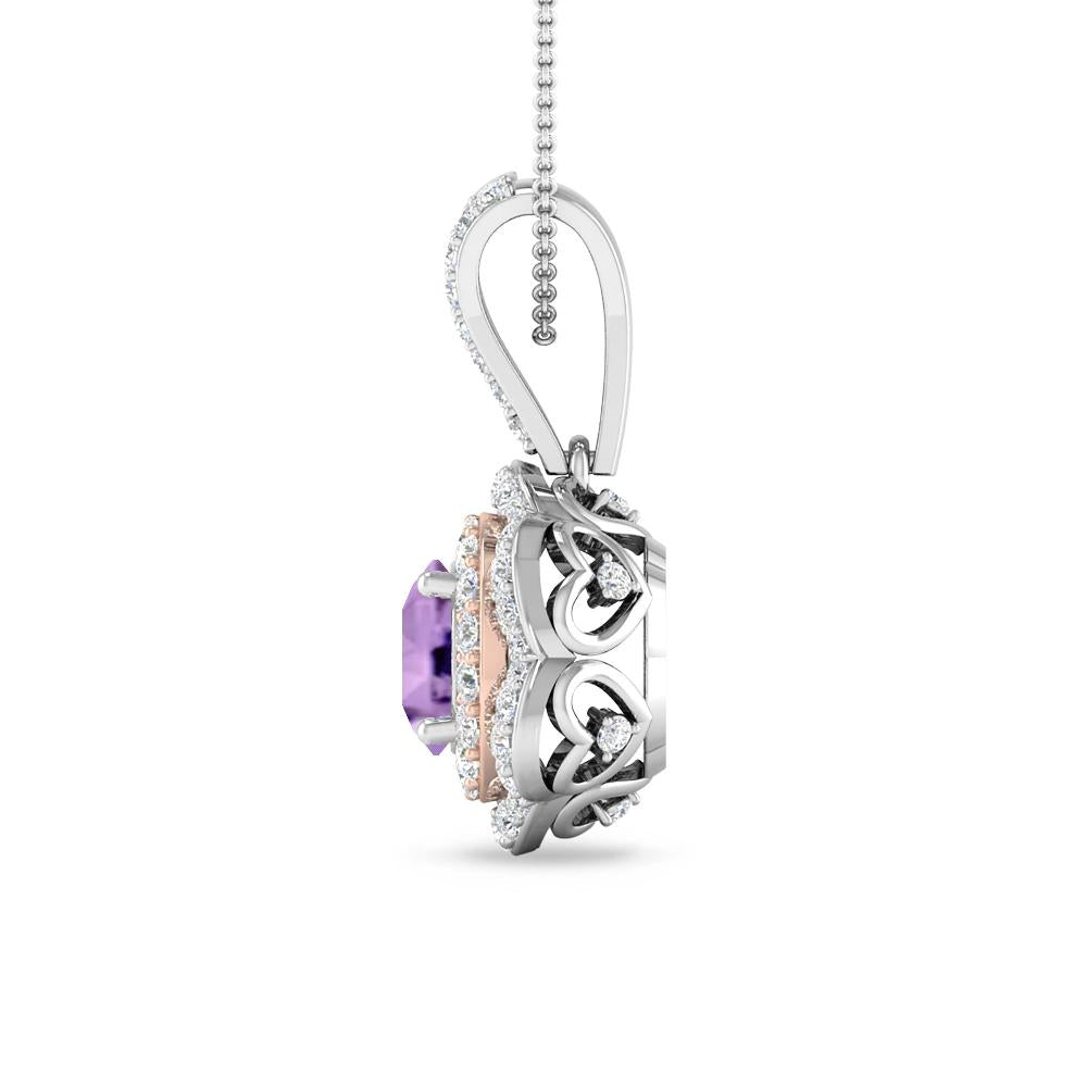 White Gold - Amethyst