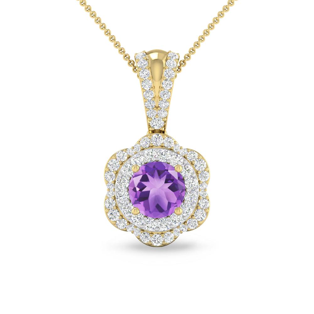 Yellow Gold - Amethyst