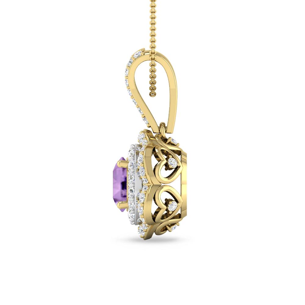 Yellow Gold - Amethyst