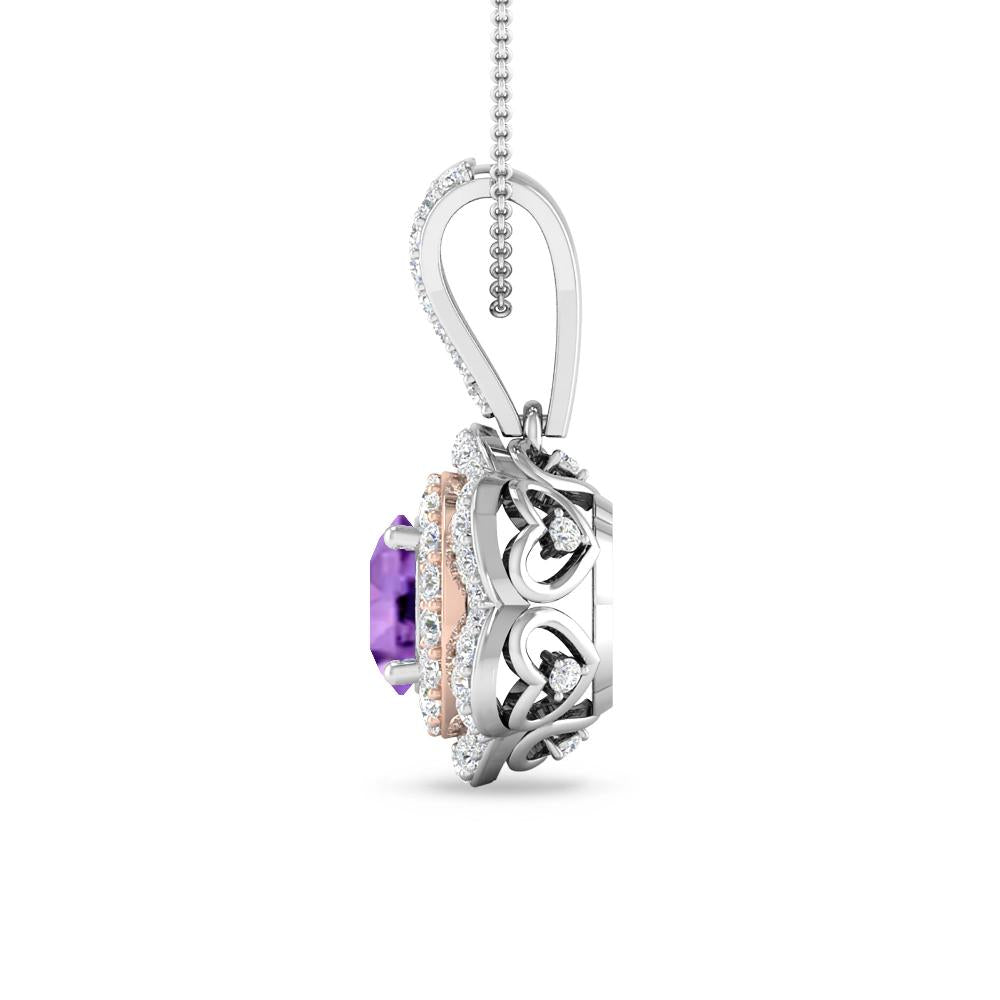 White Gold - Amethyst