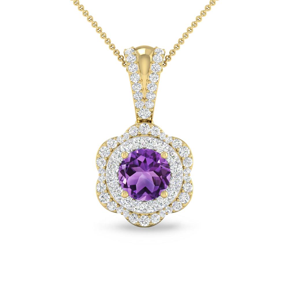 Yellow Gold - Amethyst