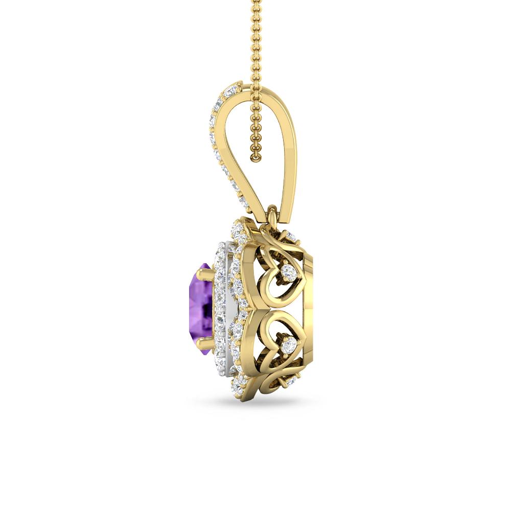 Yellow Gold - Amethyst