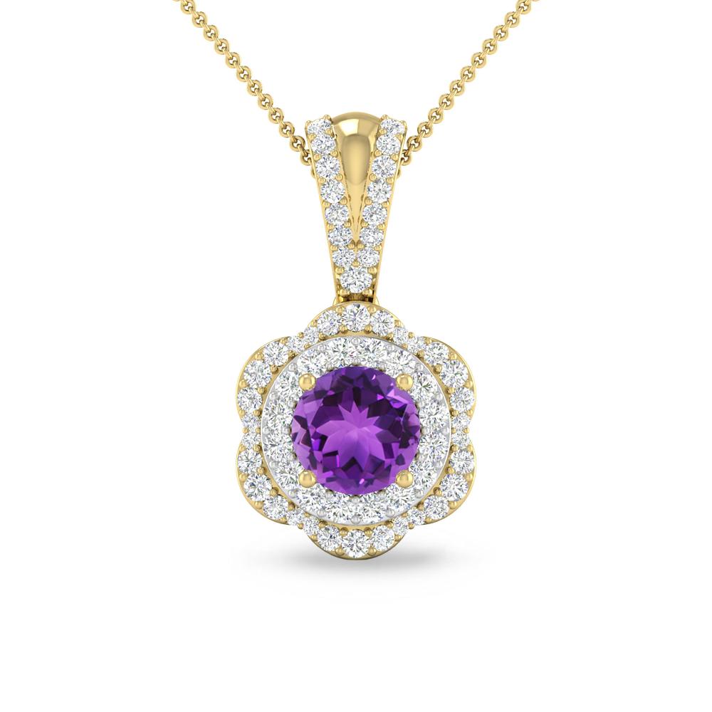 Yellow Gold - Amethyst