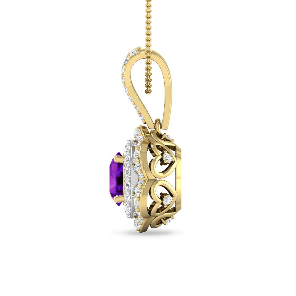 Yellow Gold - Amethyst